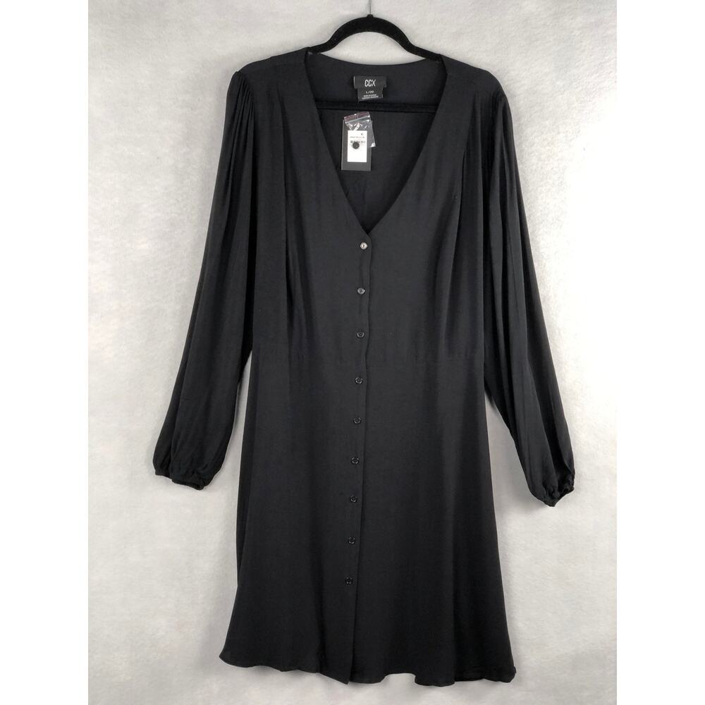 CCX women’s Size L/20 Relax Me Dress Black NEW